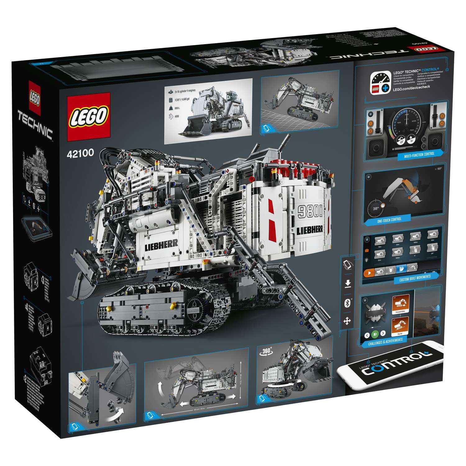 Конструктор LEGO Technic Экскаватор Liebherr R 9800 42100 - фото 3