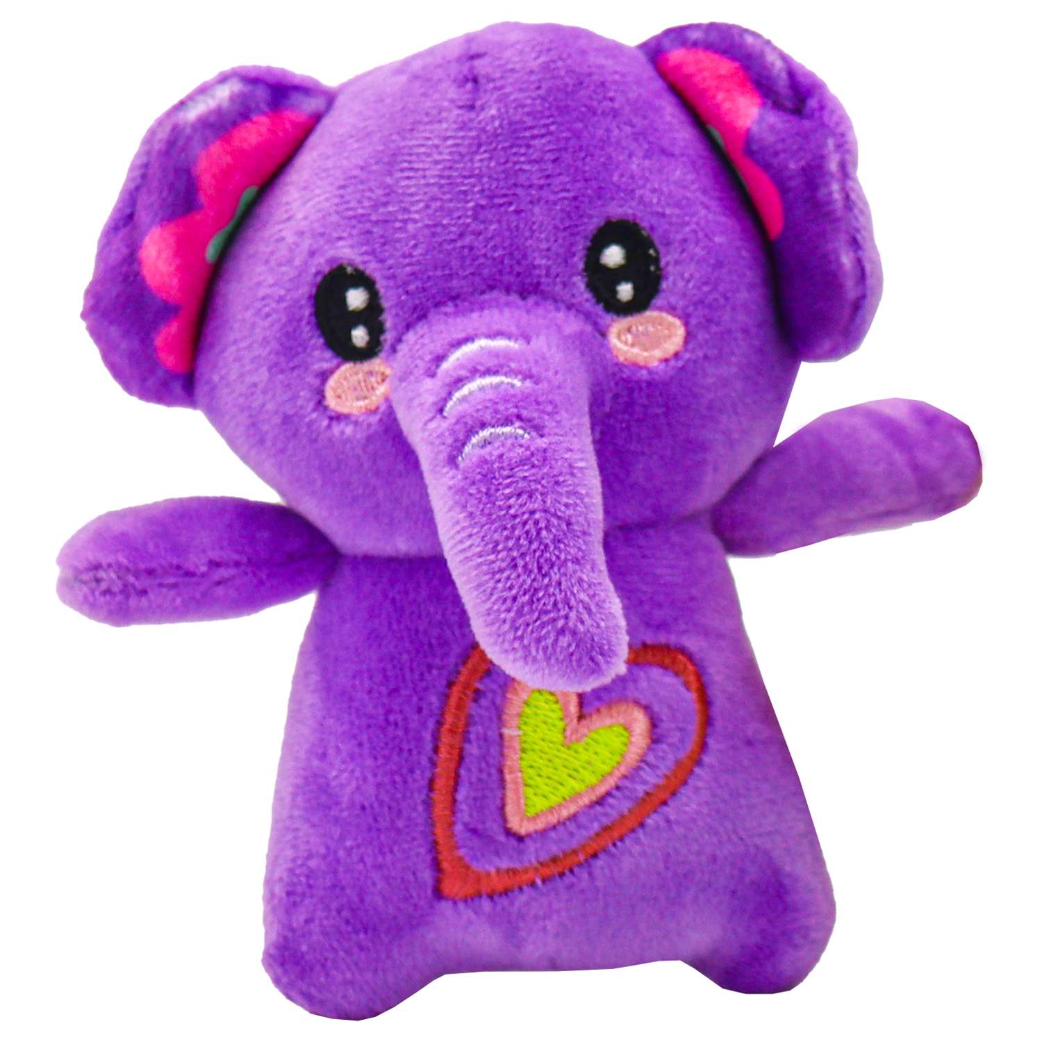 Игрушка Funky Toys мягкая фиолетовый слоник 10 см FT5907-4 - фото 1