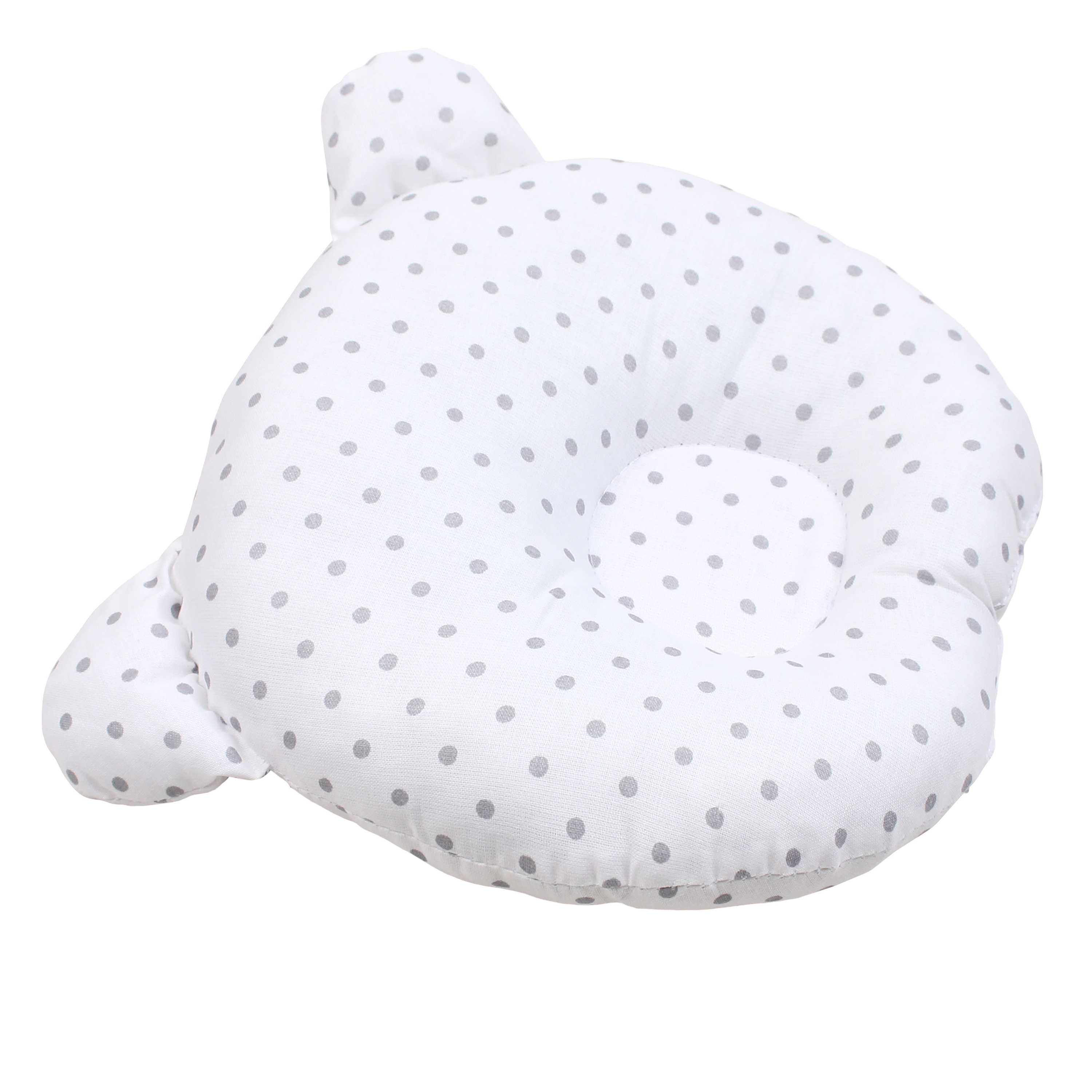 Подушка Amarobaby First Pillow Горошек Серый - фото 3