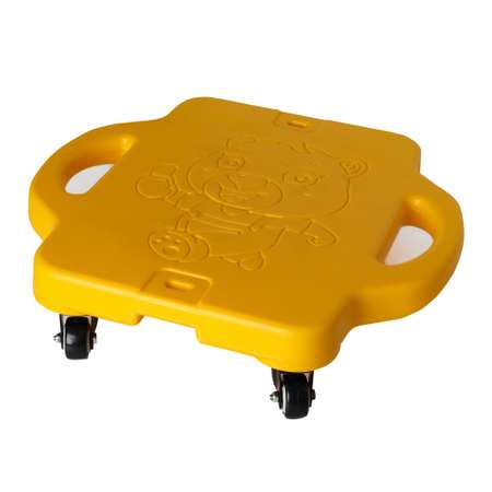 Четырёхколёсный скейтборд Solmax для детей и взрослых желтый SM06960
