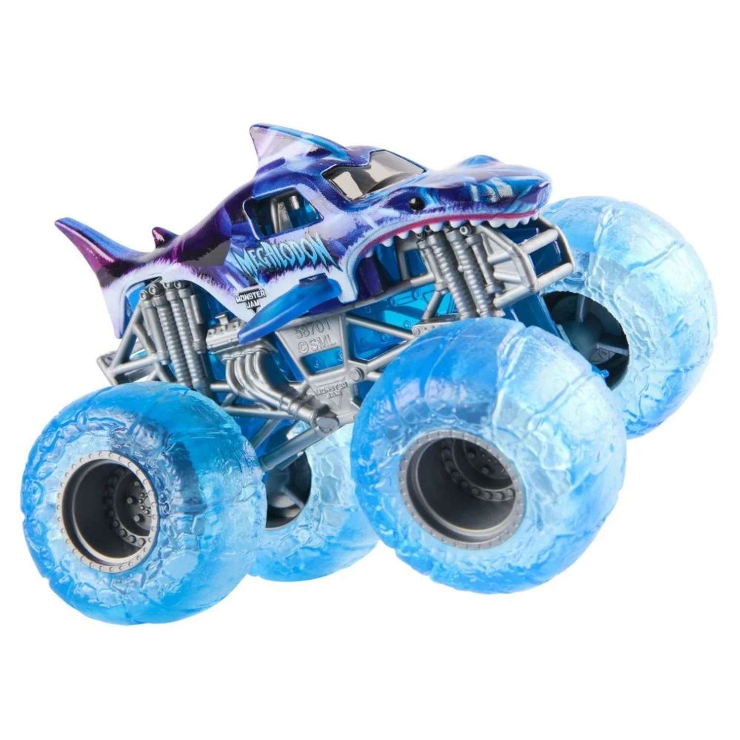 Монстр-трак Monster Jam 1:64 Megalodon 1:64 голубой 6044941 - фото 1