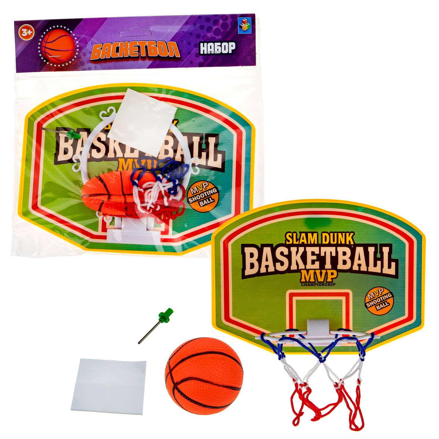 Игровой набор 1 TOY 1toy Баскетбольный щит с баскетбольным мячом - фото 4