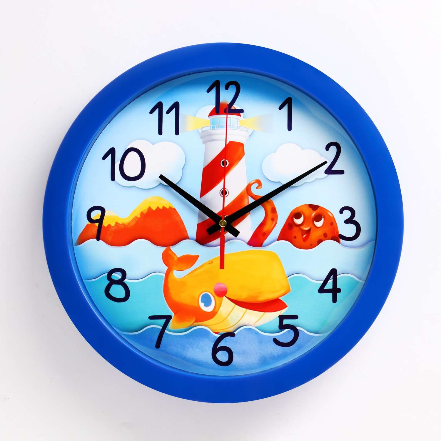 Часы настенные Соломон «Маяк и морские обитатели» d-28 см - фото 1