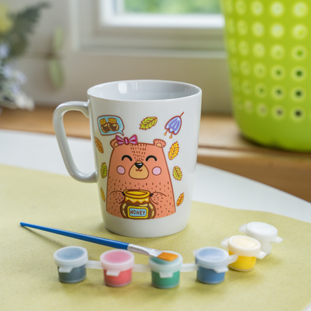 Набор для творчества Magic Moments Кружка-раскраска Мишка с медом