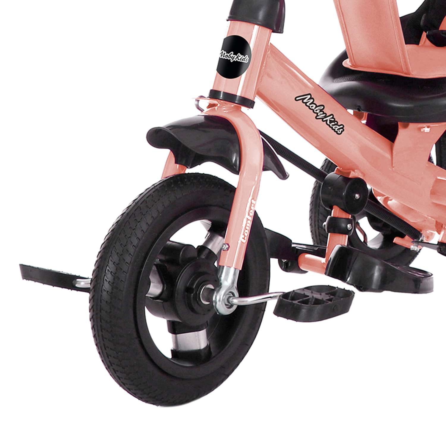 Велосипед трехколесный Moby Kids Comfort 10x8 AIR розовый - фото 4