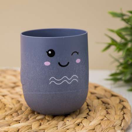 Кружка детская iLikeGift Cute face blue