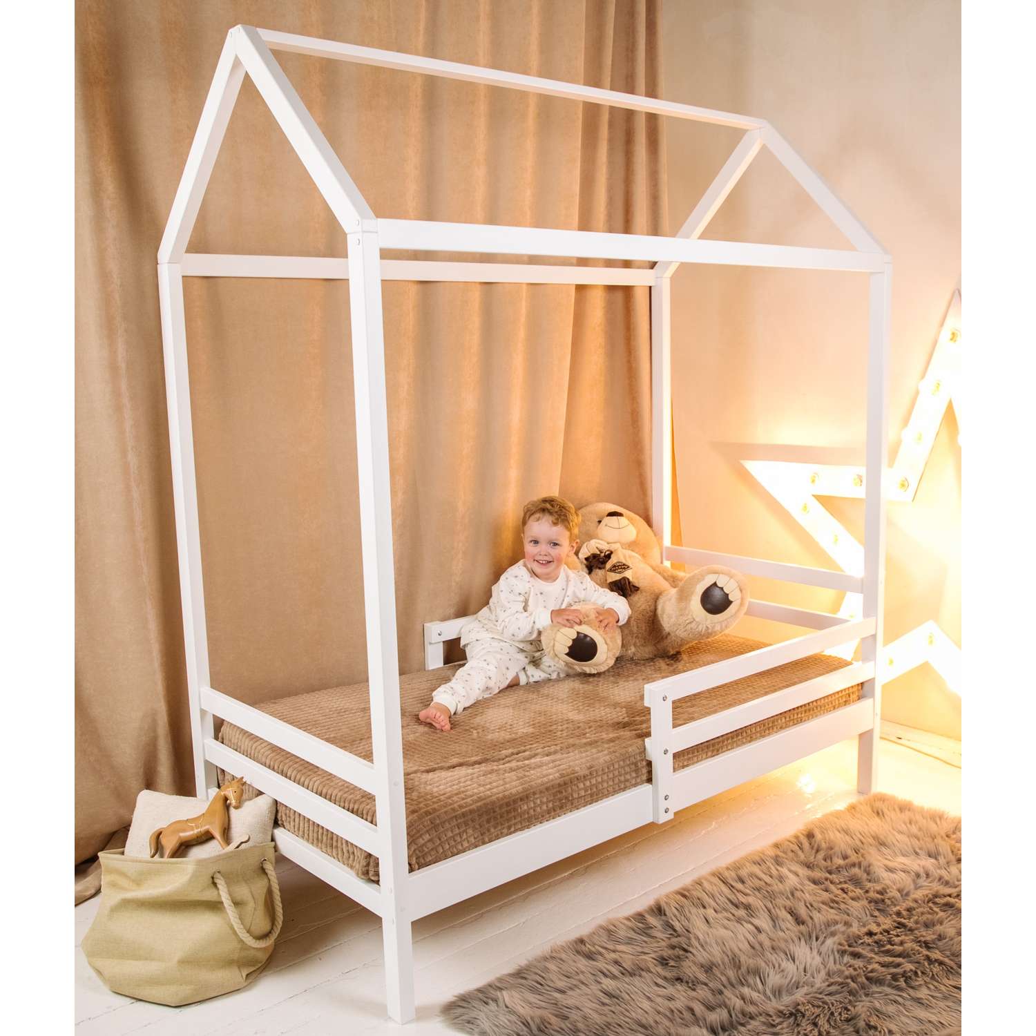 Комплект Домик деревянный Alatoys для кровати подростковой - фото 7