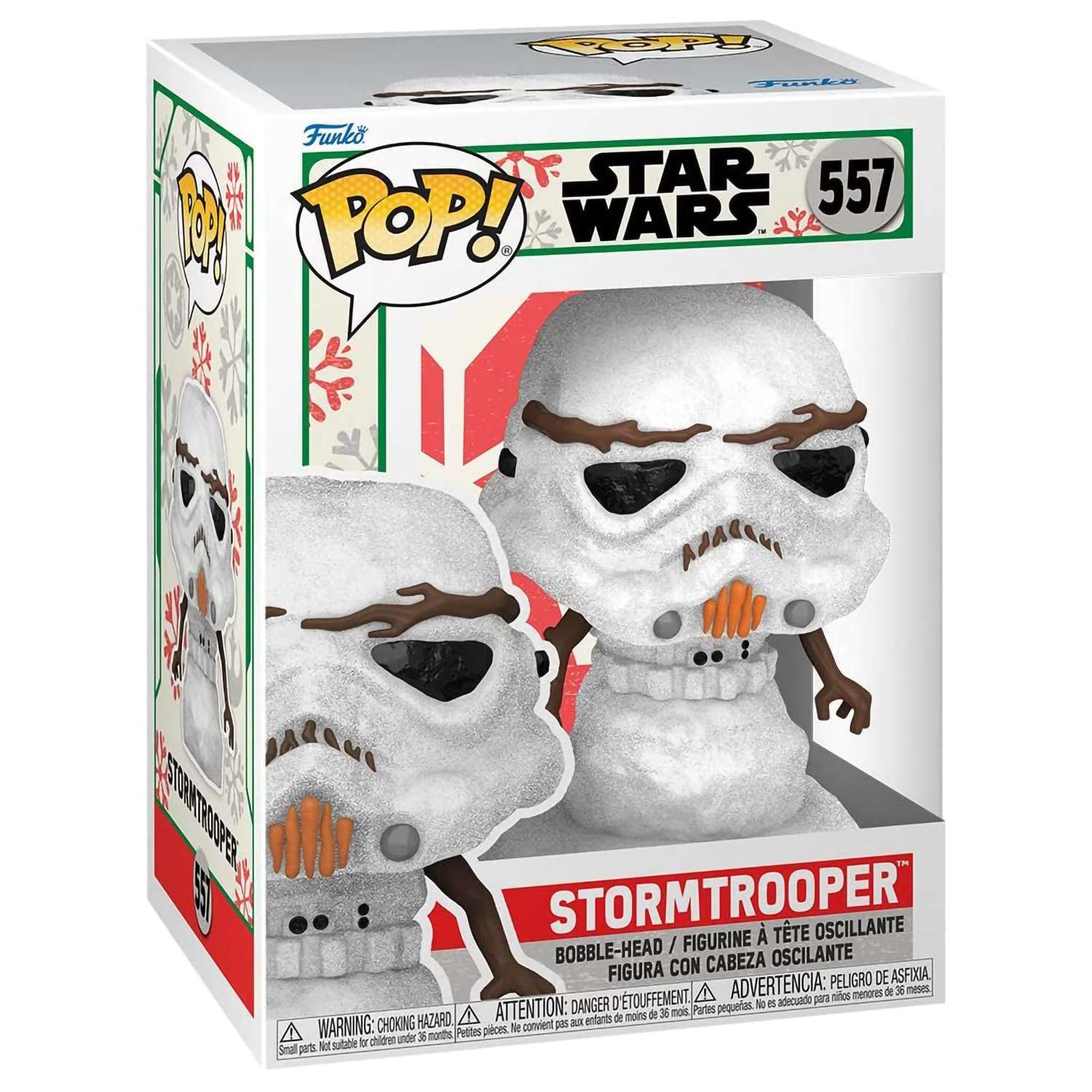 Фигурка Funko POP! Bobble Star Wars Holiday Stormtrooper Snowman (557) 64338 - фото 2