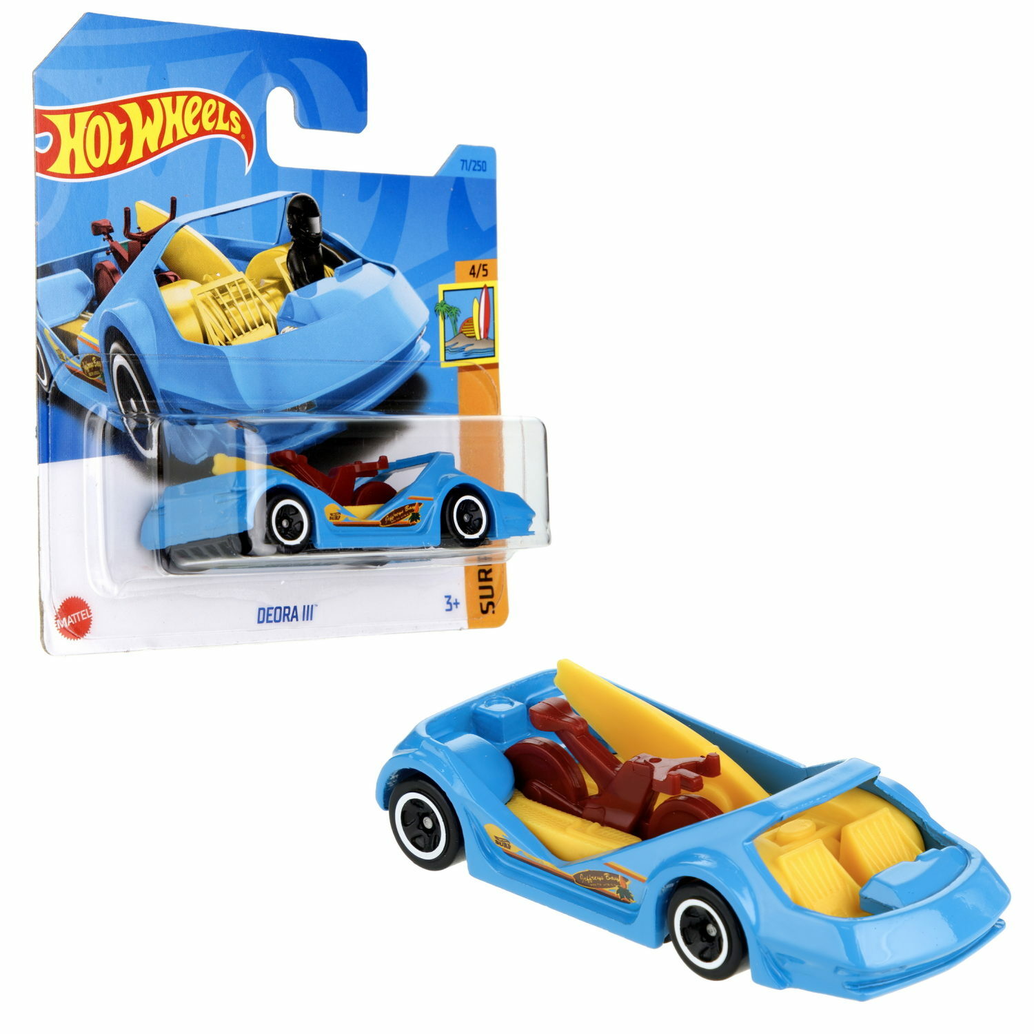 Автомобиль Hot Wheels Deora без механизмов голубой 5785-40 - фото 1