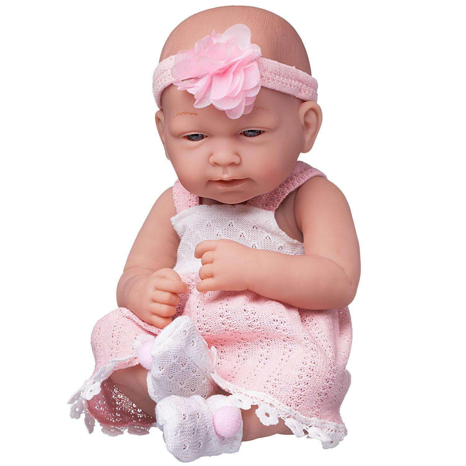 Кукла-пупс Junfa Pure Baby в белорозовом 35см WJ-22520 - фото 4