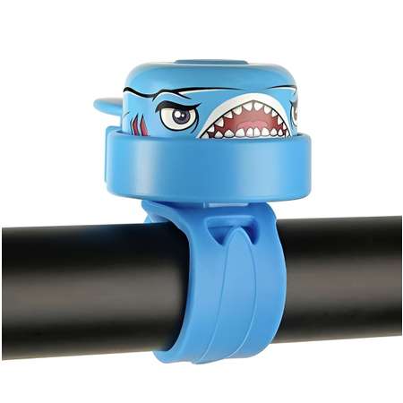 Звонок велосипедный Crazy Safety Blue Shark