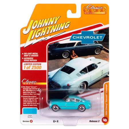 Автомобиль Johnny Lightning 1:64 голубой