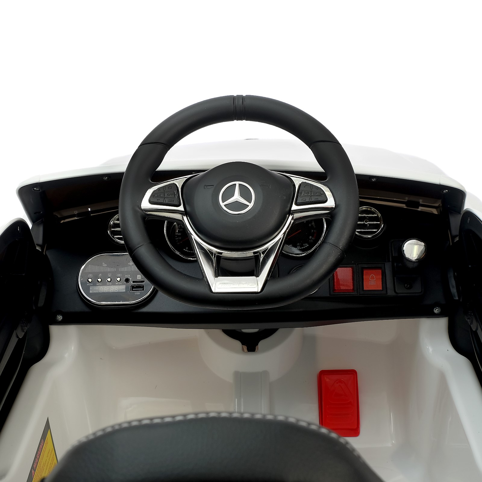 Электромобиль Sima-Land Mercedes-benz C63 S AMG белый - фото 7