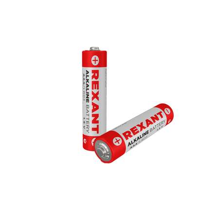 Батарейка REXANT алкалиновая AAA LR03 1.5В 2 штуки