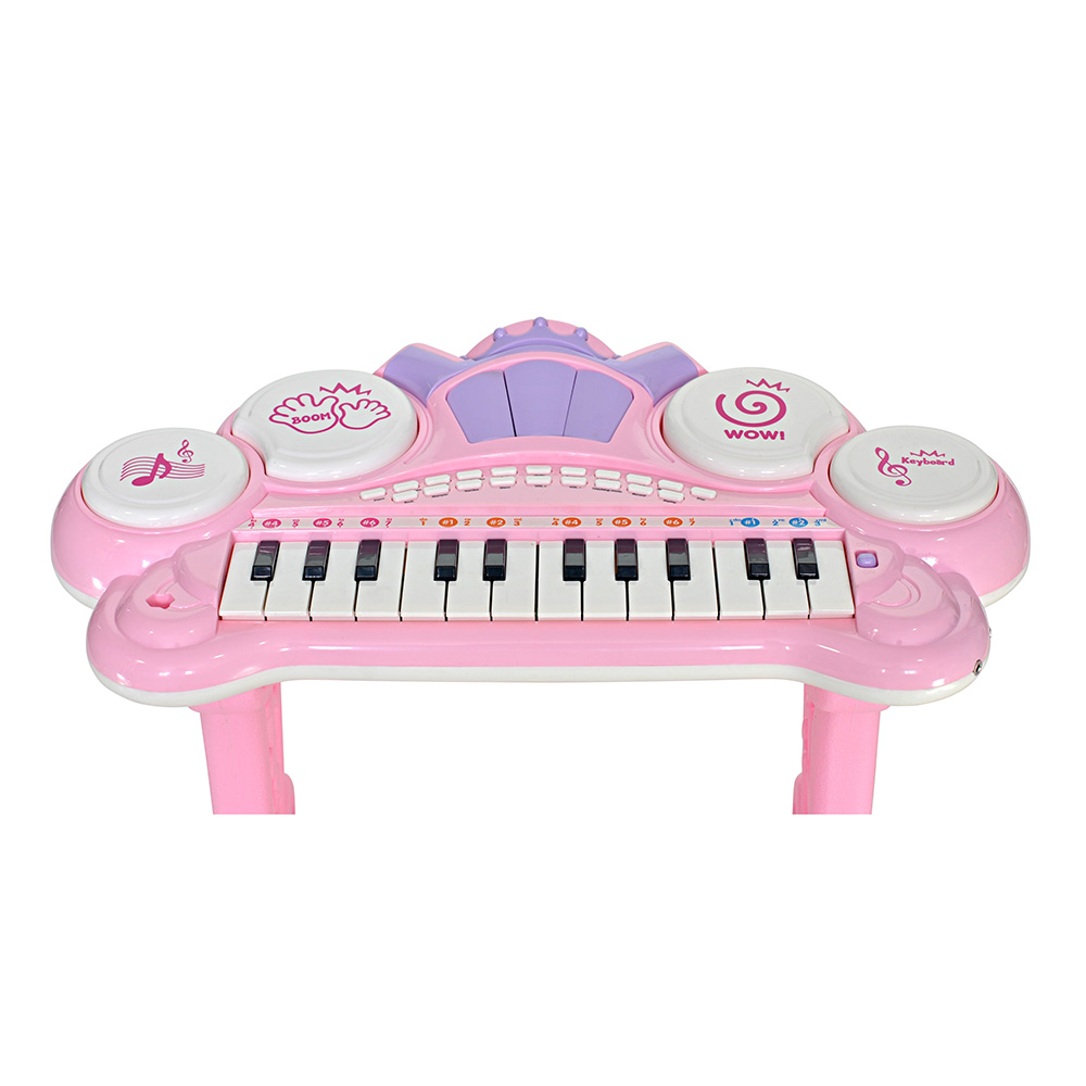 Музыкальный детский центр EVERFLO Пианино розовый HS0356830 - фото 3