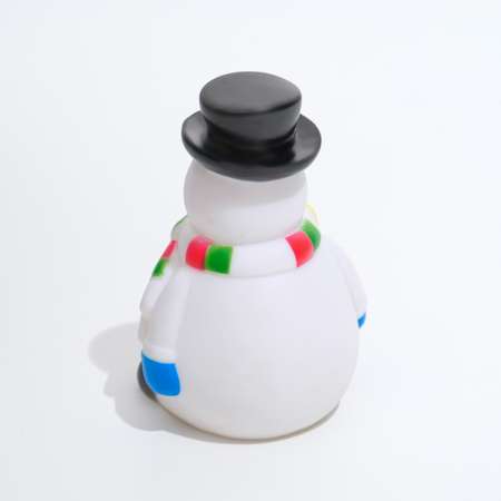 Игрушка для собак Пижон пищащая «Снеговик в шляпе»