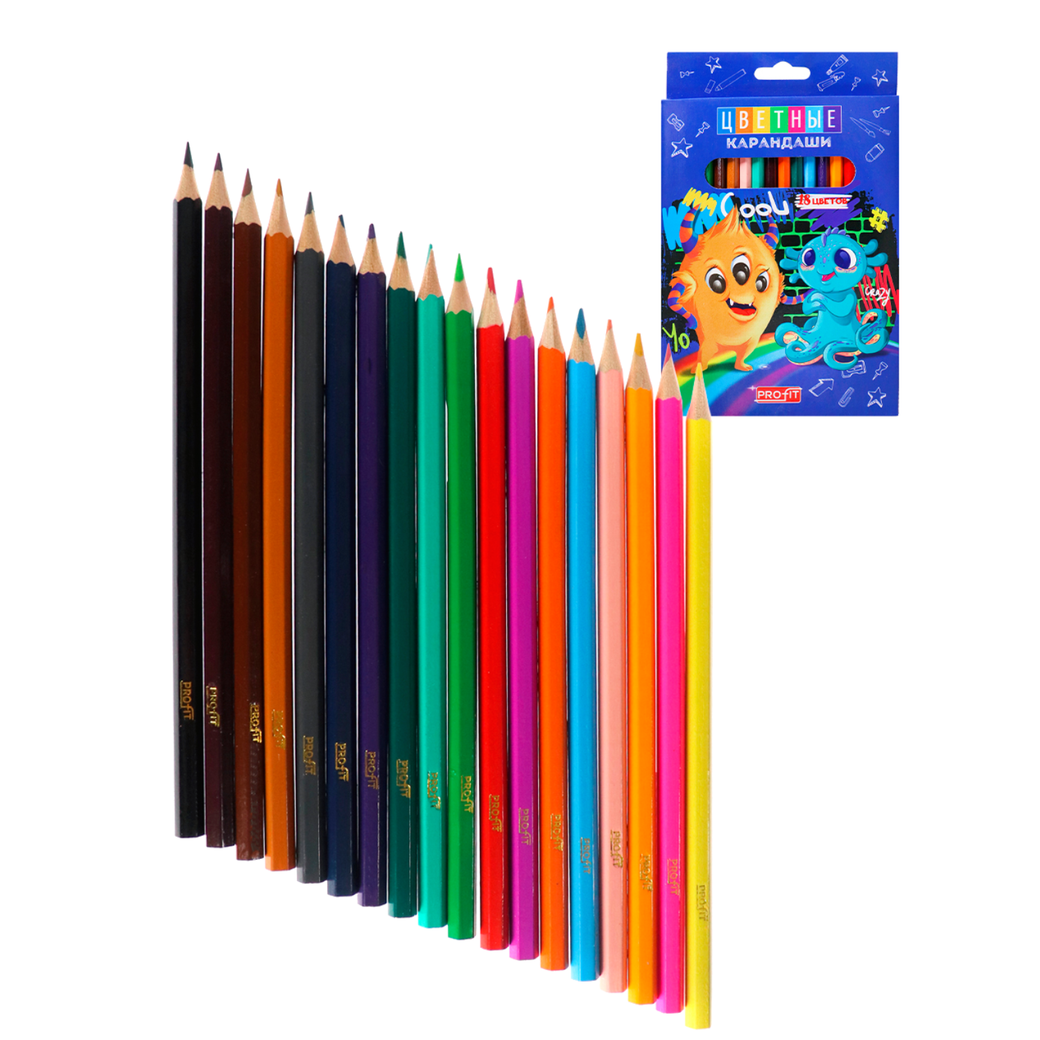 Набор для творчества Prof-Press раскраска и карандаши 18 цветов - фото 3