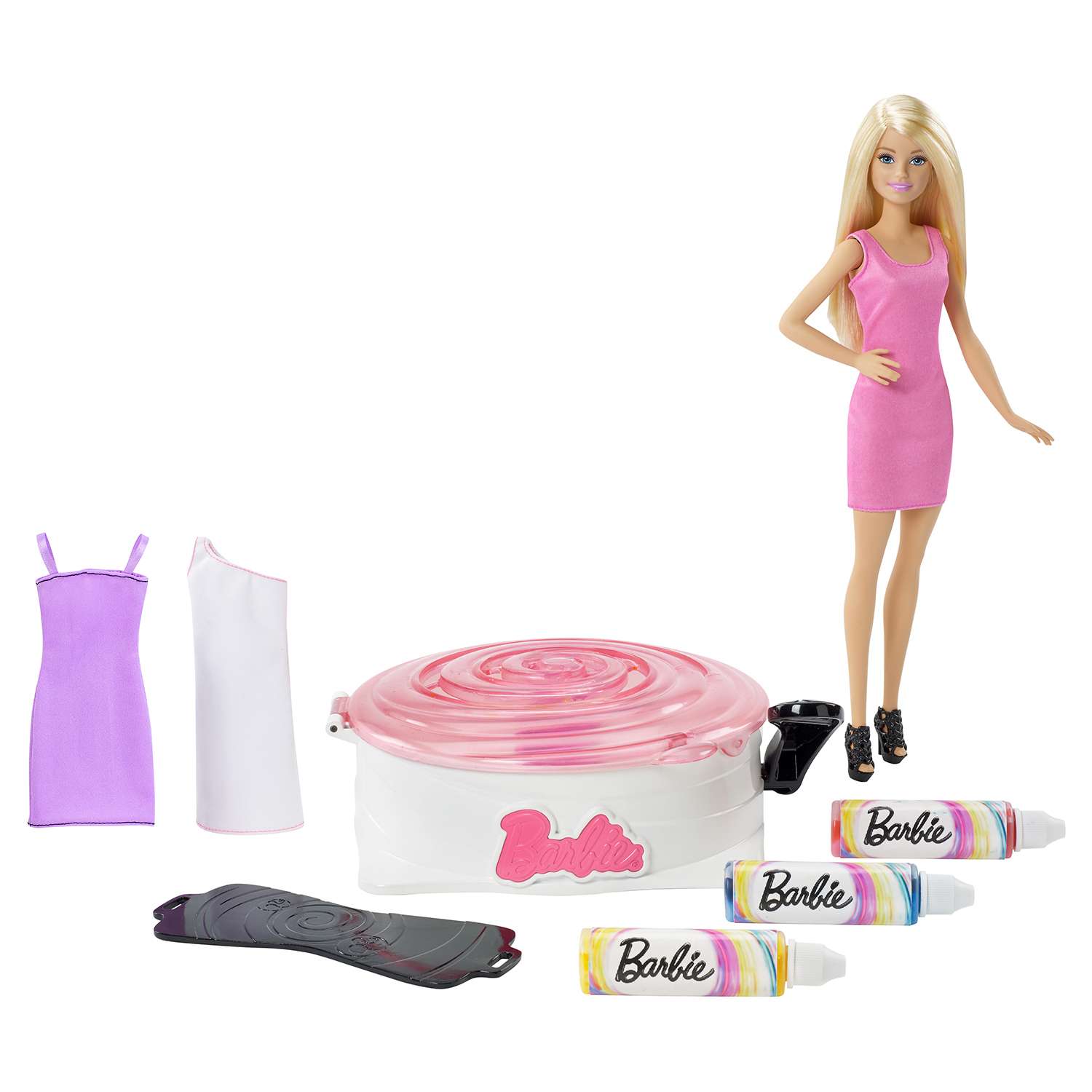 Набор с куклой Barbie для создания цветных нарядов DMC10 - фото 1