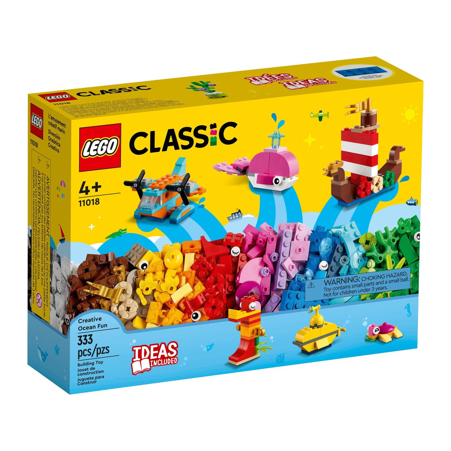 Конструктор LEGO Classic Творческое веселье в океане 11018 купить по цене  1929 ₽ в интернет-магазине Детский мир