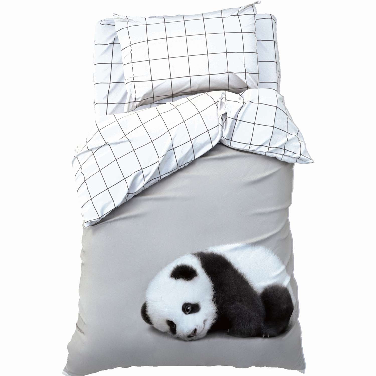 Комплект постельного белья Этель Funny panda - фото 1