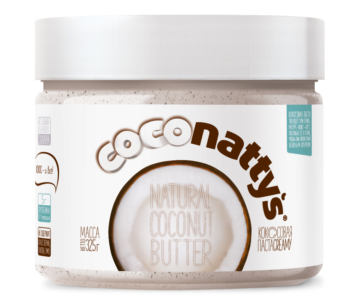 Паста кокосовая Nattys Coconattys Natural 325 г - фото 1