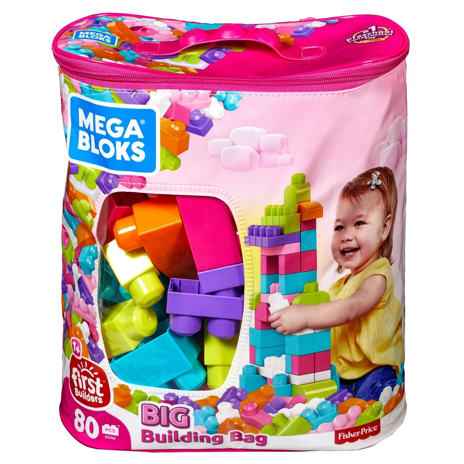 Конструктор Mega Bloks First Builders 80деталей DCH62 - фото 1