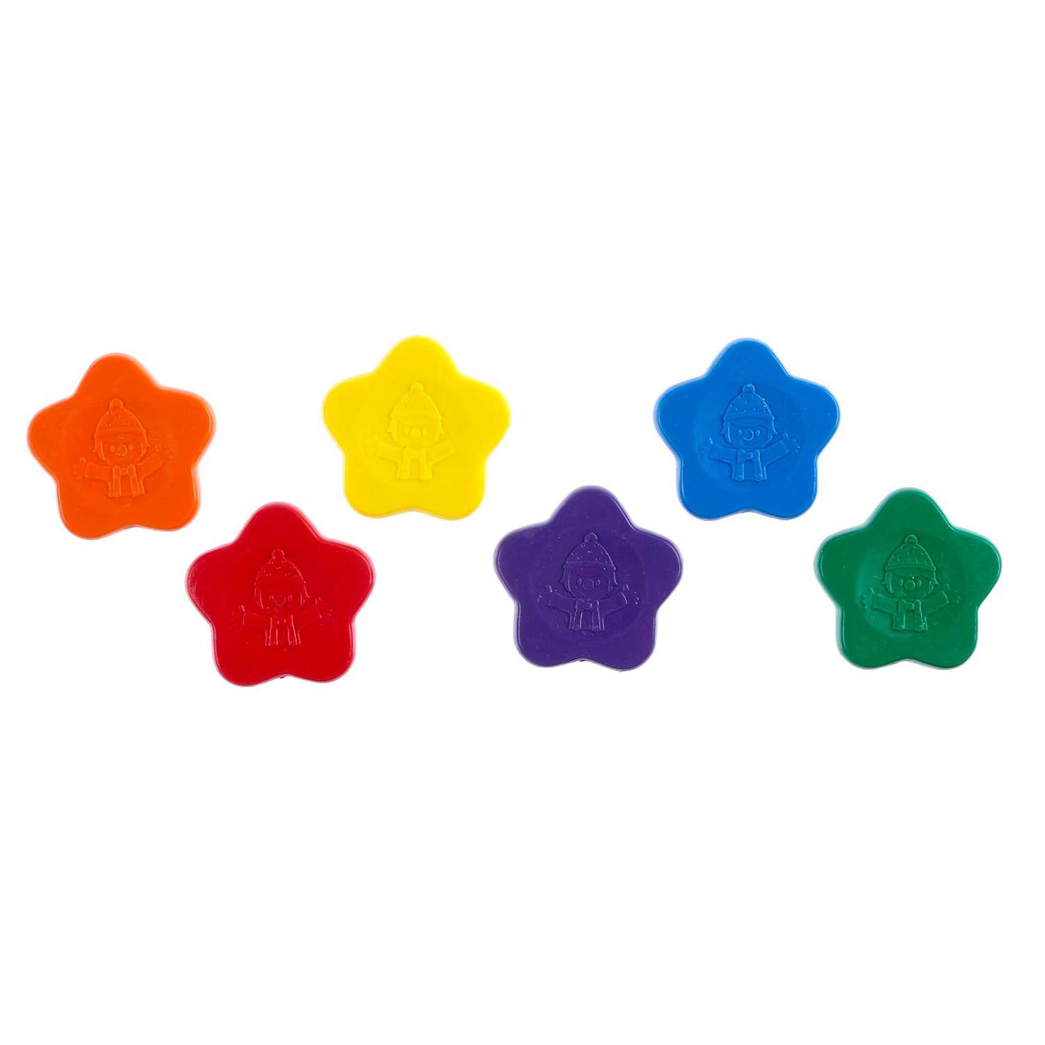Восковые Школа Талантов карандаши «Звезды» набор 6 цветов - фото 3