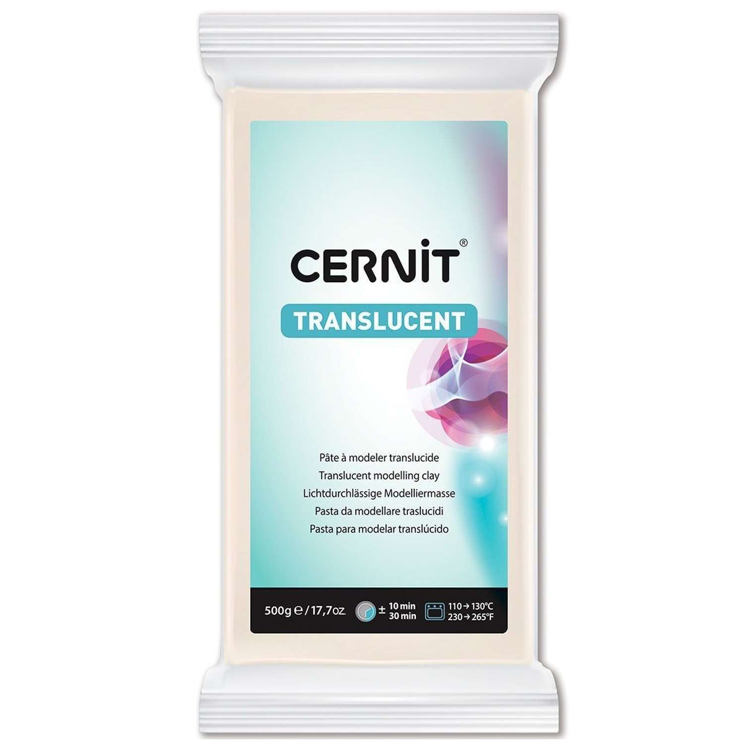 Полимерная глина Cernit пластика запекаемая Цернит translucent прозрачный 500 гр CE0920500 - фото 6