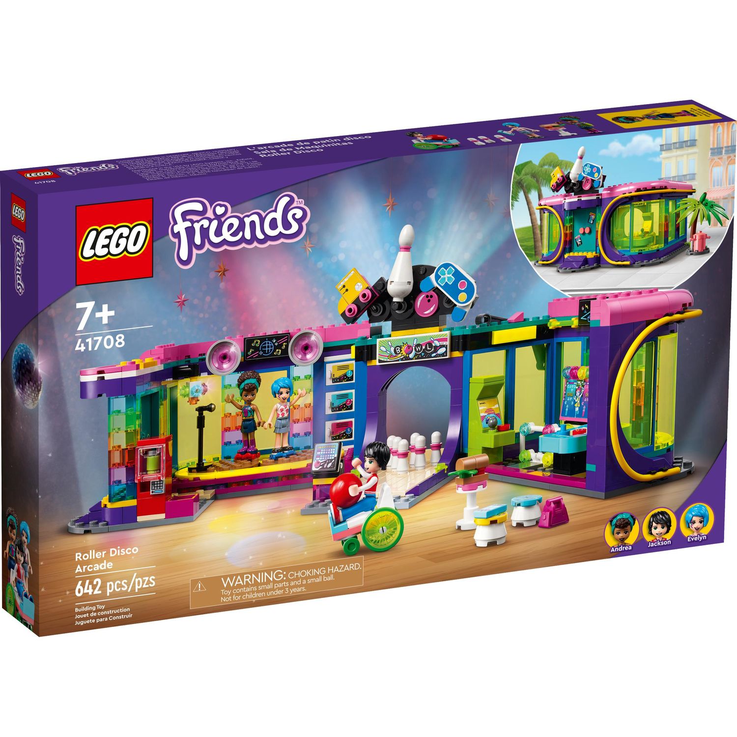 (0+) Конструктор LEGO Friends 41708 Диско-аркада для роллеров