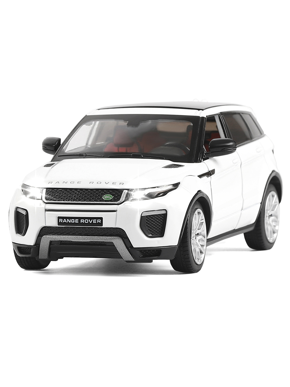 Внедорожник АВТОпанорама Land Rover 1:24 без механизмов белый JB1251129 - фото 9