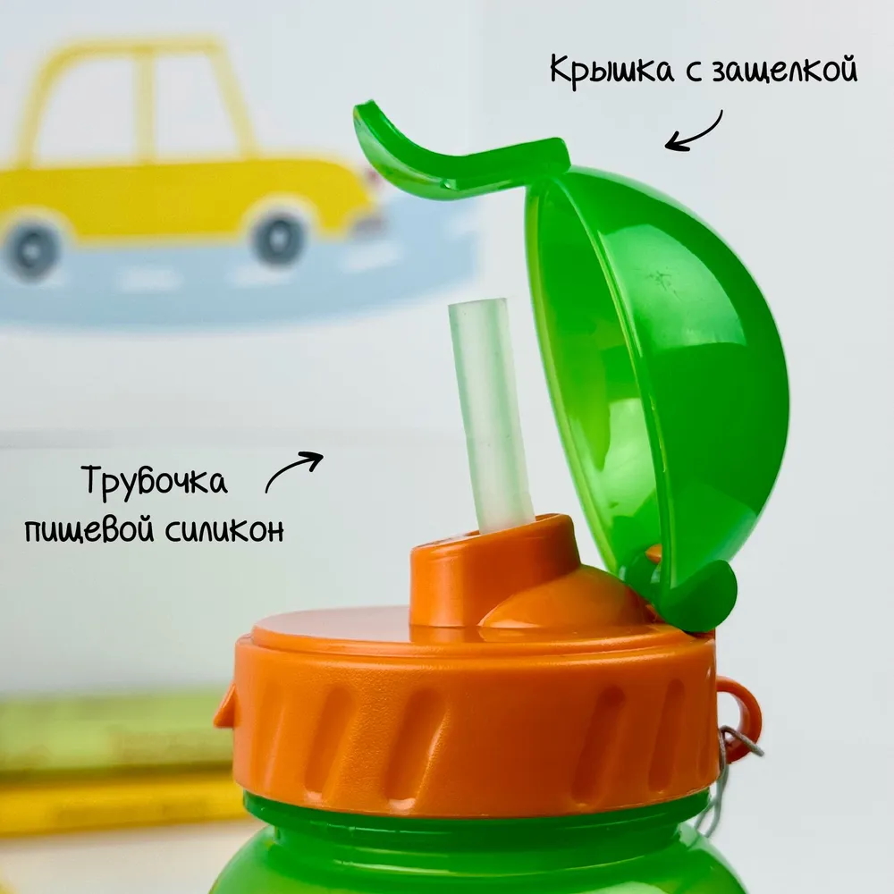 Бутылочка WOWBOTTLES с трубочкой 270 мл для воды и других напитков - фото 4