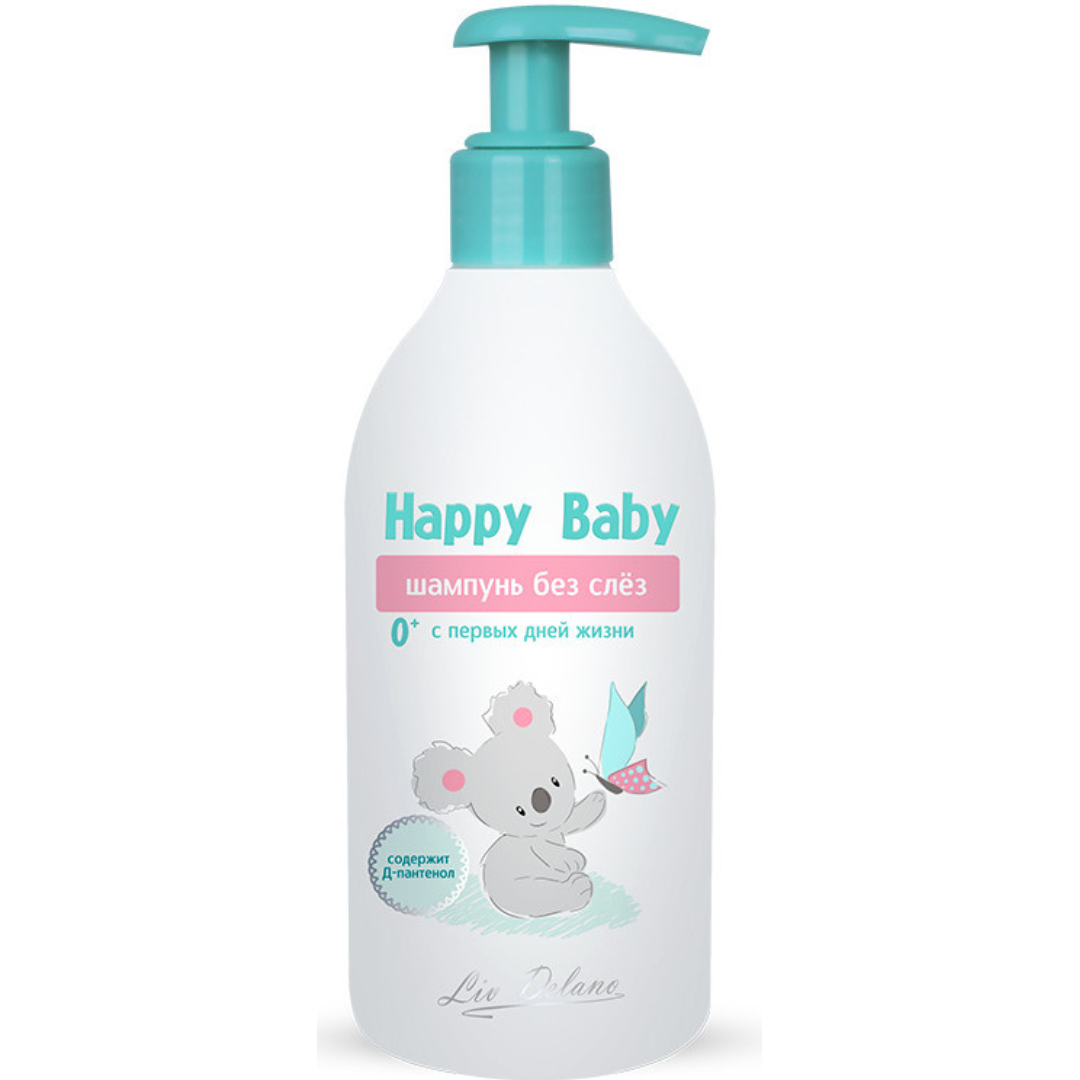 Шампунь для волос детский LIV DELANO Happy baby Без слез с первых дней жизни 300 г - фото 1
