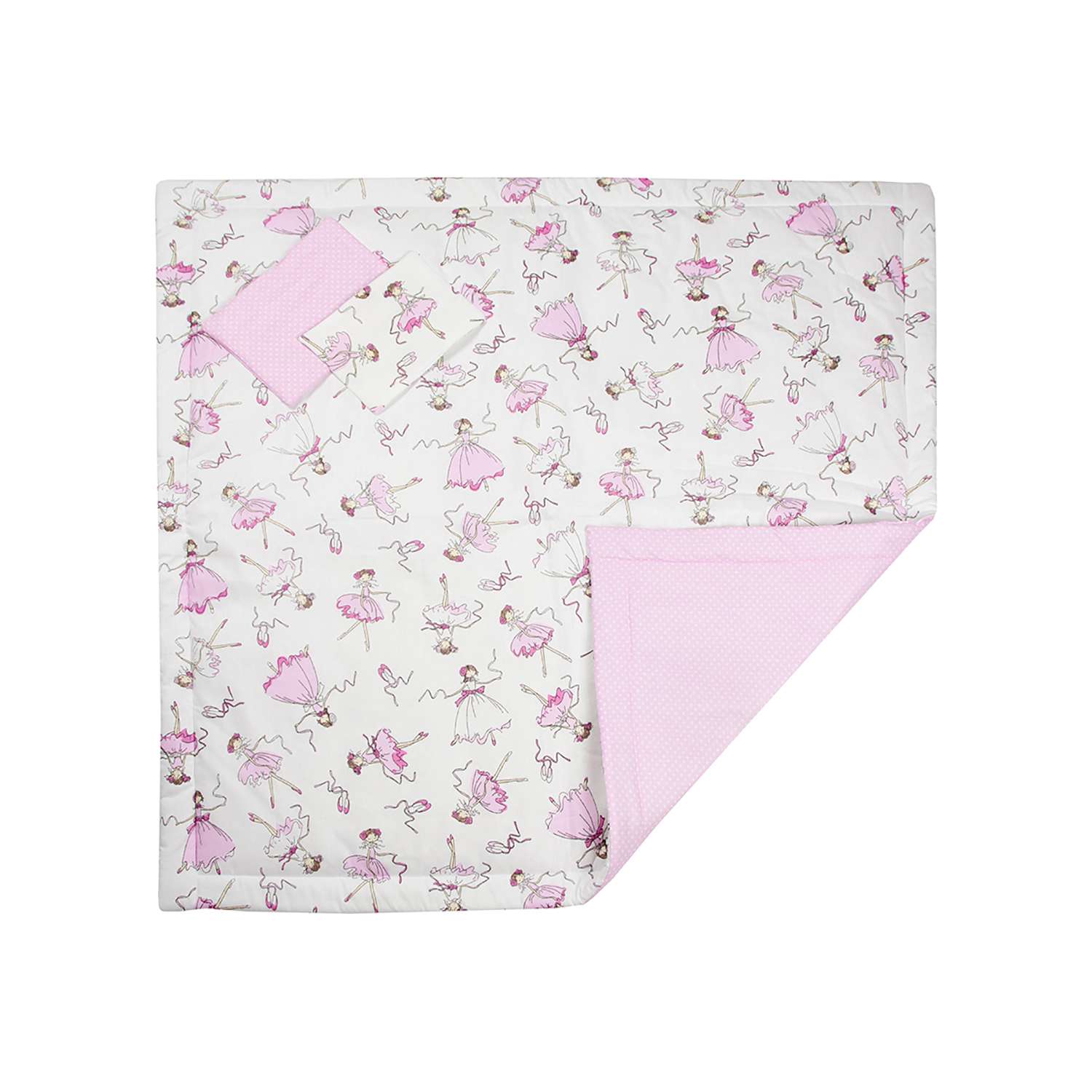 Конверт-одеяло Чудо-чадо для новорожденного на выписку Нелето балерины/розовый - фото 4