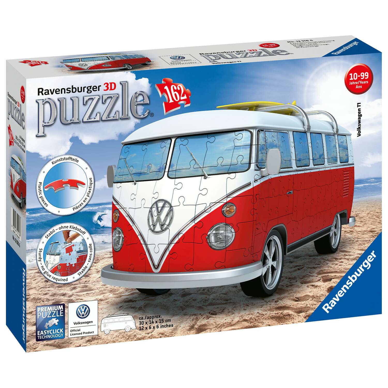 Пазл 3D Ravensburger VW Bus T1 162элементов 12516 - фото 2