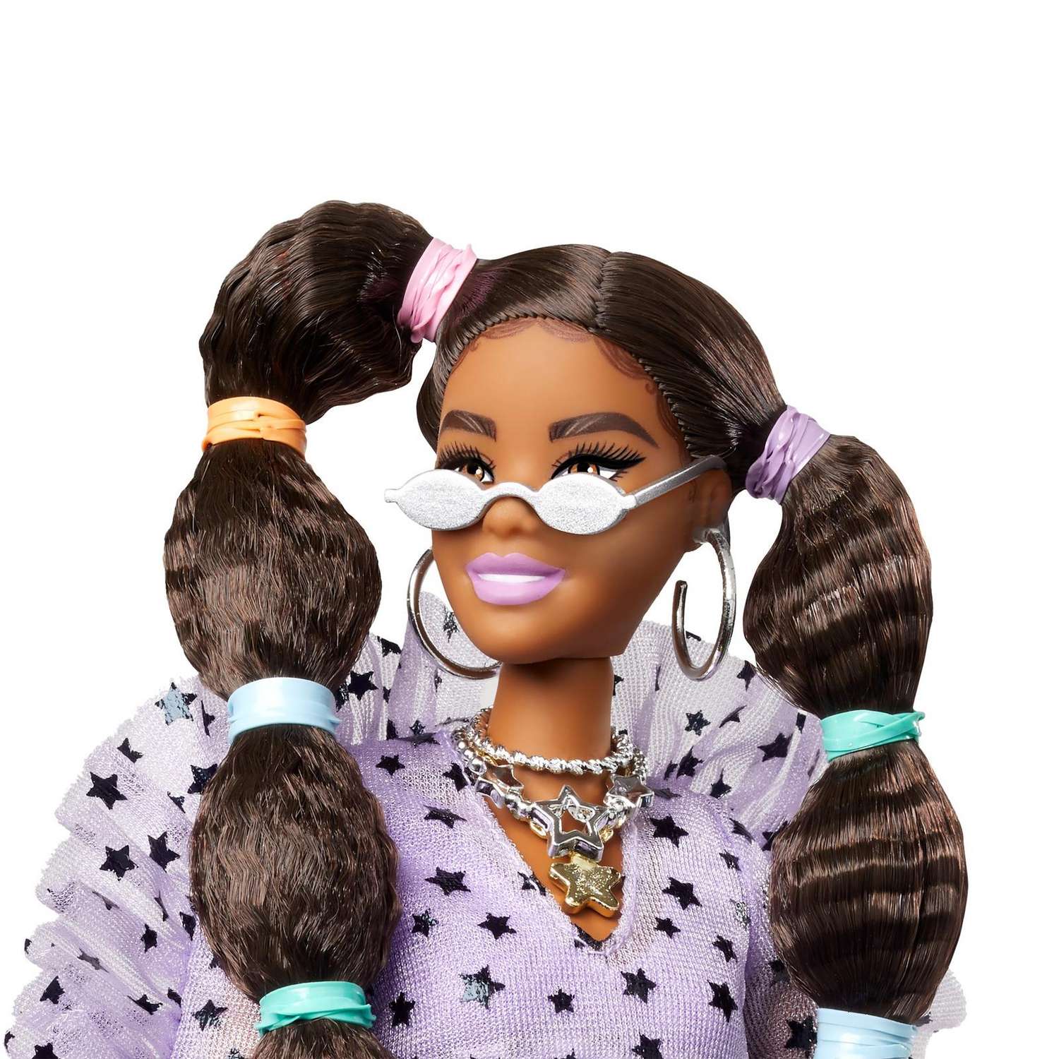 Кукла Barbie Экстра с переплетенными резинками хвостиками GXF10 GXF10 - фото 7