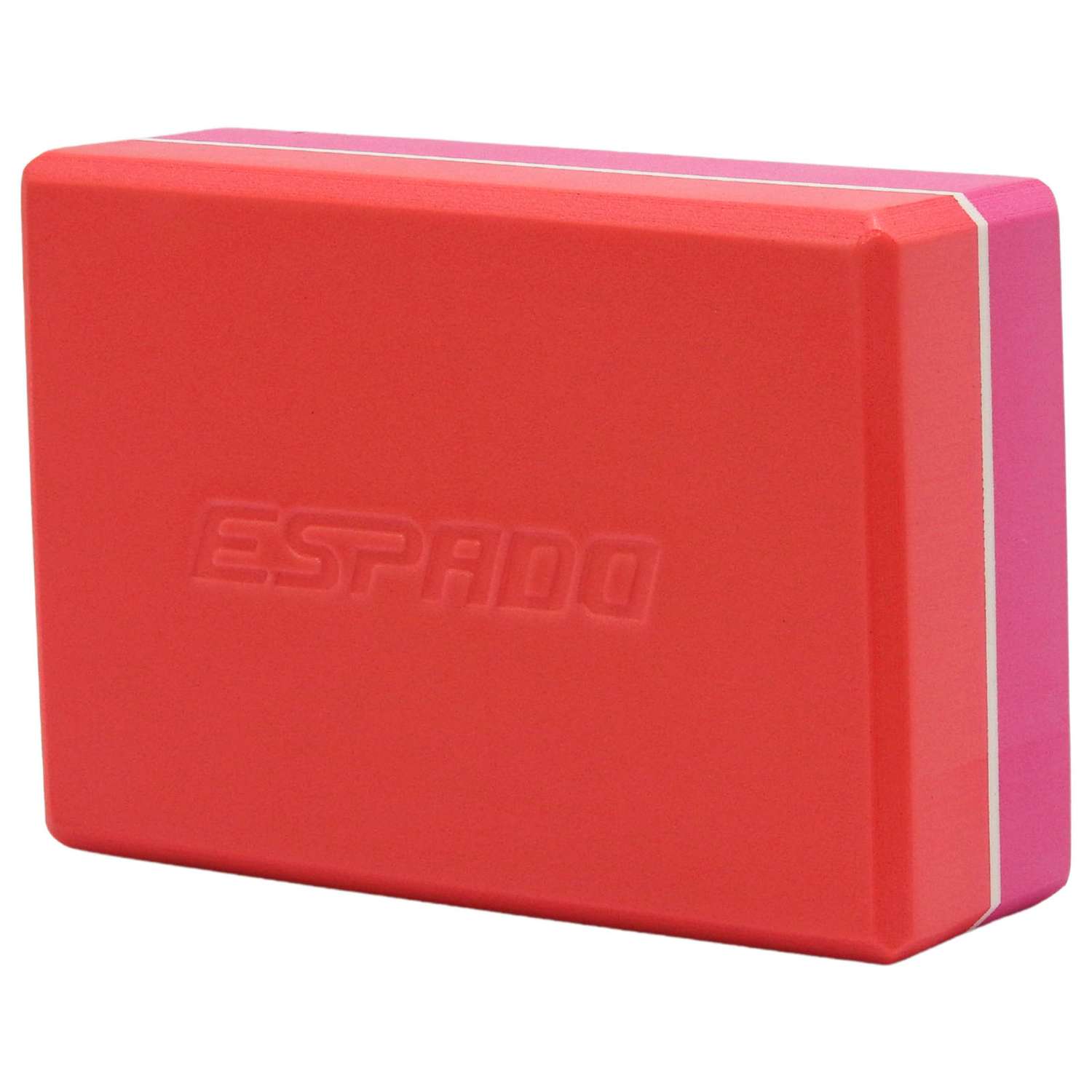 Блок для йоги Espado розово-красный ES2722 - фото 1
