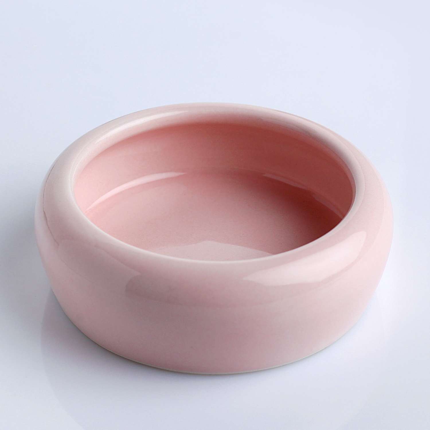 Миска Пижон керамическая 110 мл нежно-розовая - фото 1