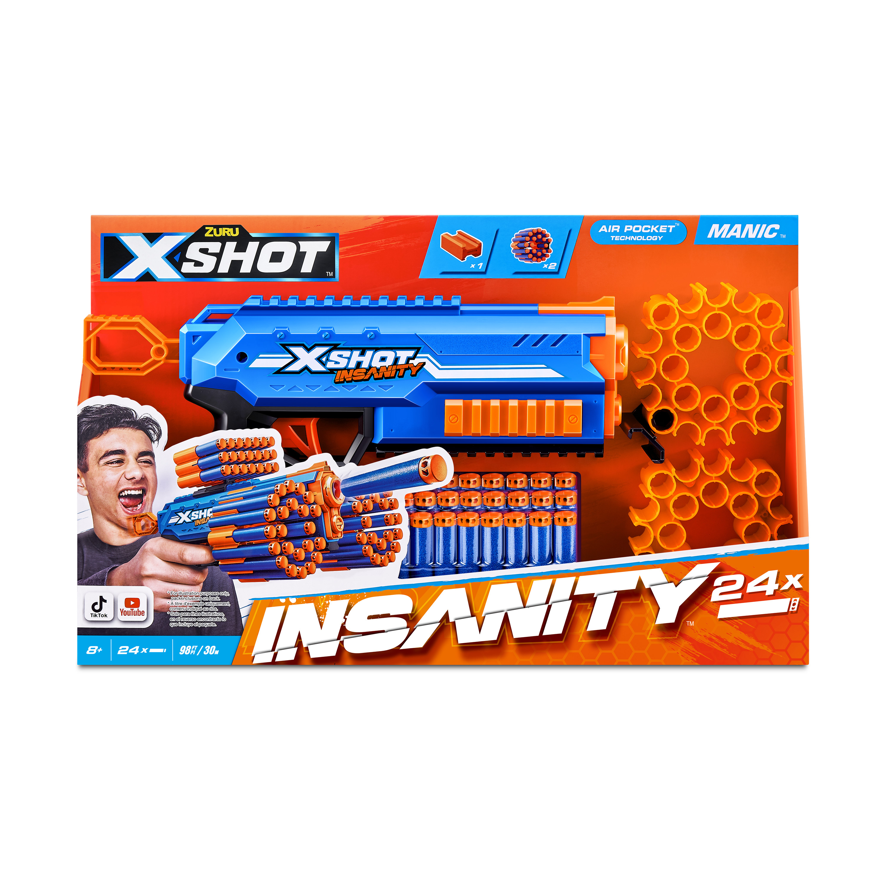 Набор игровой X-Shot Insanity Manic 36603 купить по цене 1499 ₽ в  интернет-магазине Детский мир