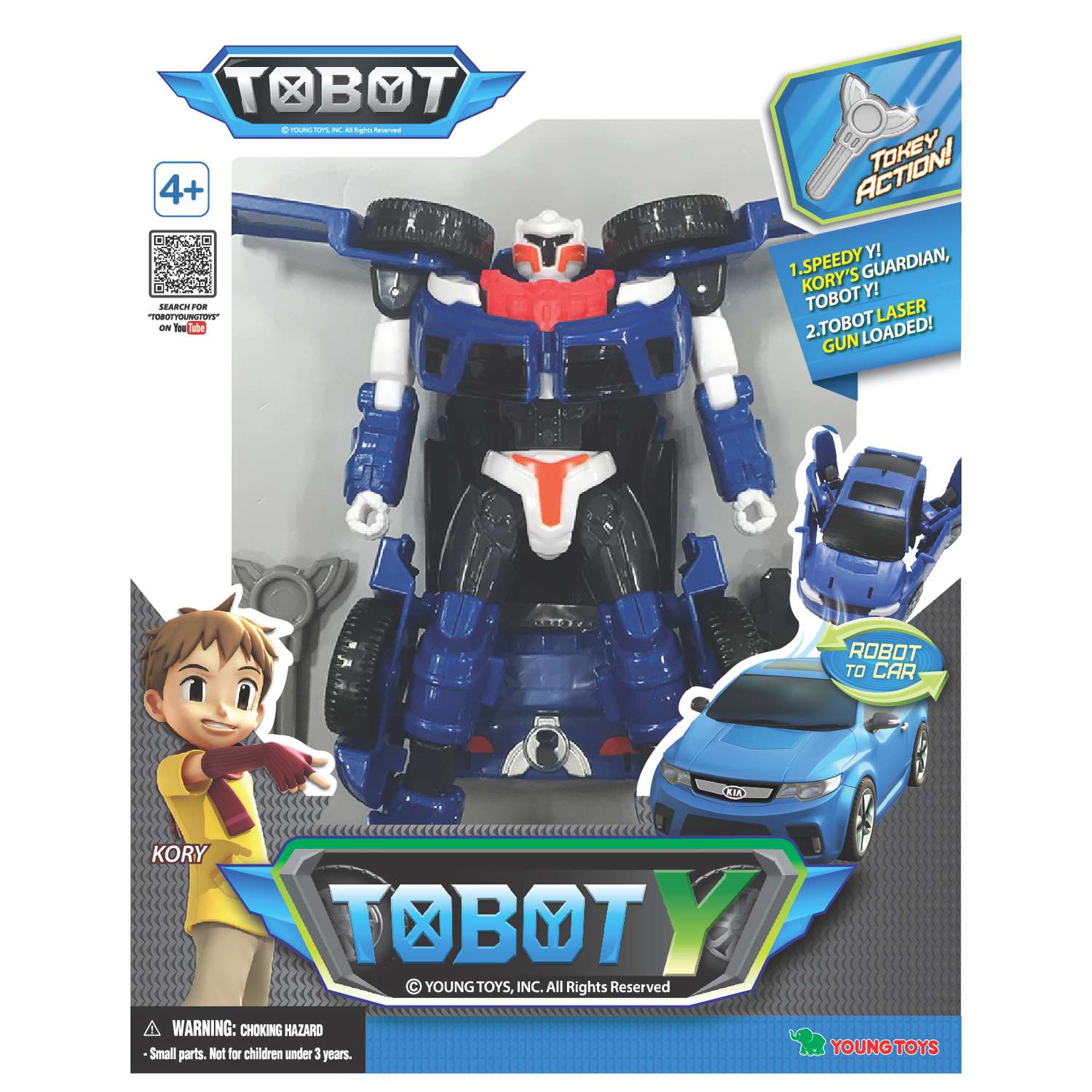 Игрушка Tobot робот-трансформер Y синий - фото 1