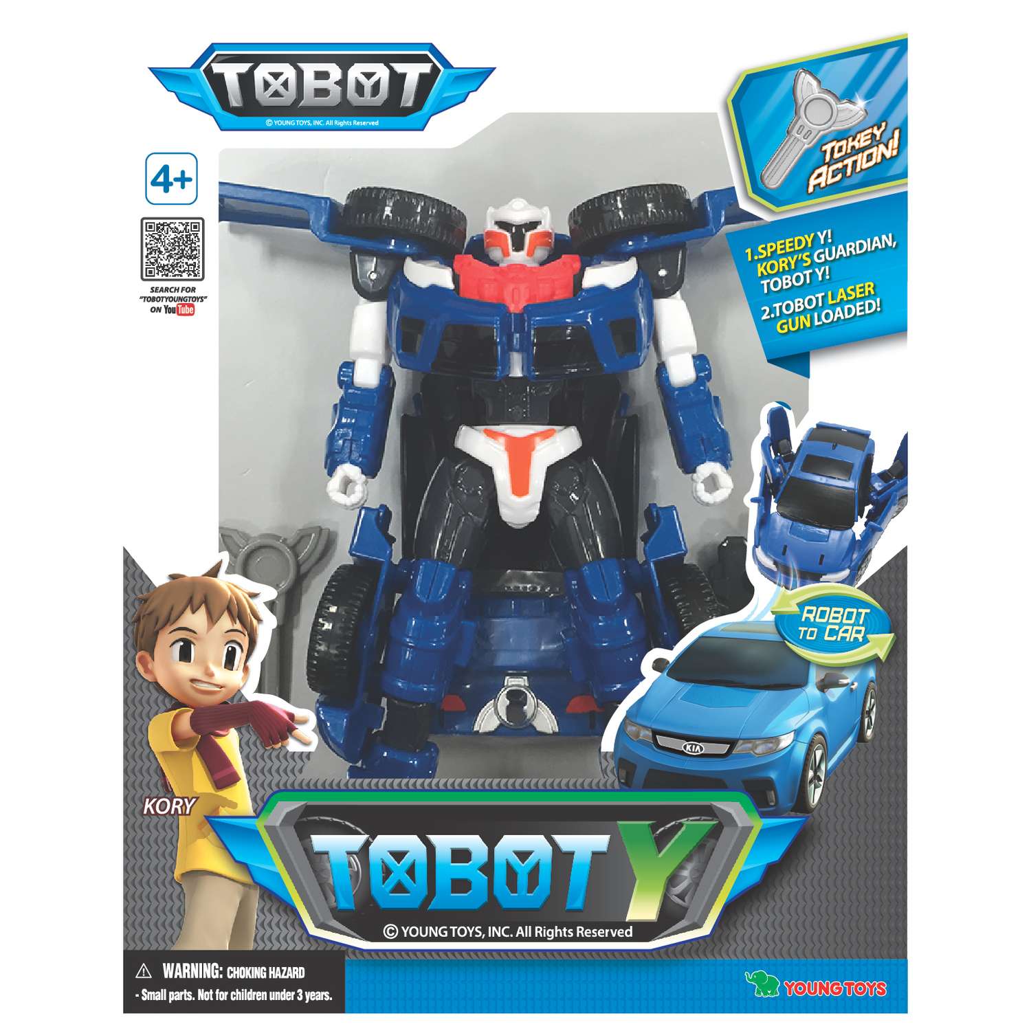 Игрушка Tobot робот-трансформер Y синий - фото 1