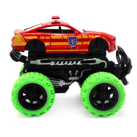Машинка Funky Toys Пожарная с зелеными колесами FT8486-4