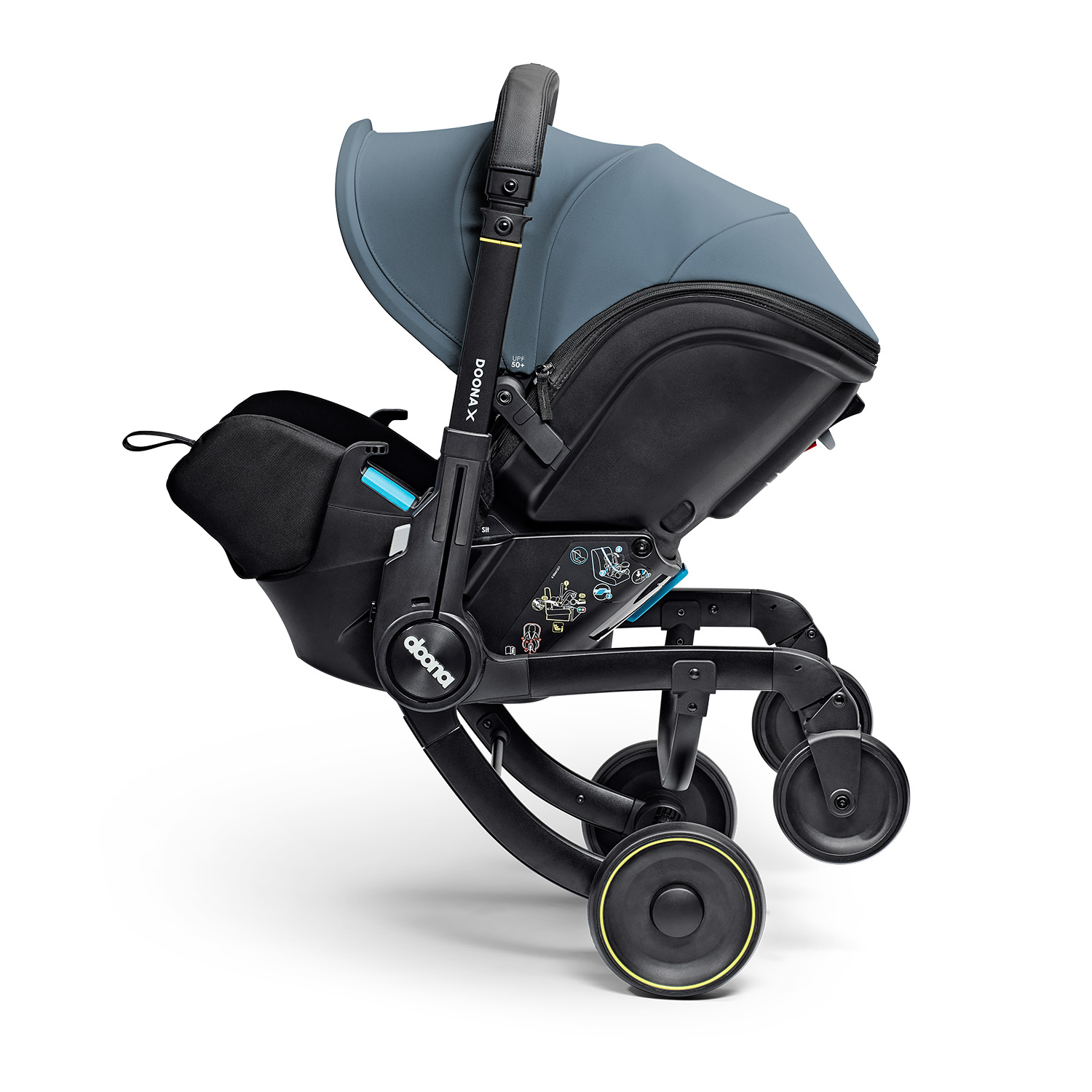 Автокресло Doona X Ocean Blue Isofix 0 (0 -13 кг) - фото 23