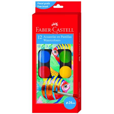 Краски акварельные Faber Castell 12цветов 125011