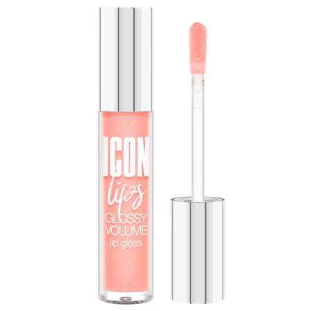 Блеск для губ Luxvisage ICON LIPS с эффектом объема Тон 502 CREAMY PEACH