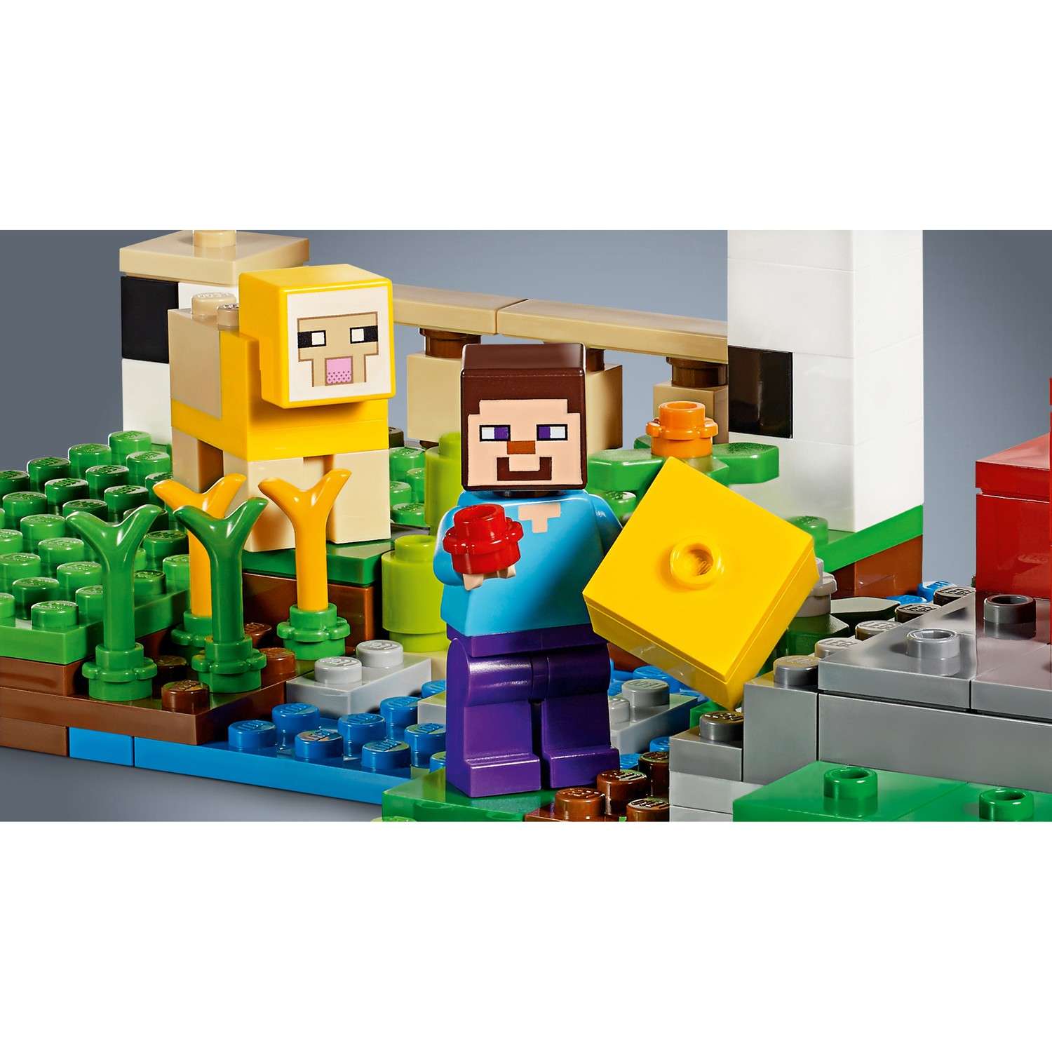 Конструктор LEGO Minecraft Шерстяная ферма 21153 - фото 15