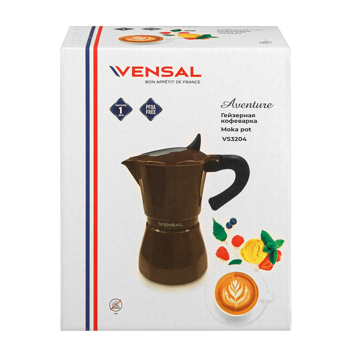 Гейзерная кофеварка VENSAL VS3204 - фото 10