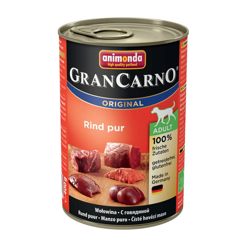 Корм для собак ANIMONDA 400г GranCarno Original с говядиной консервированный - фото 1