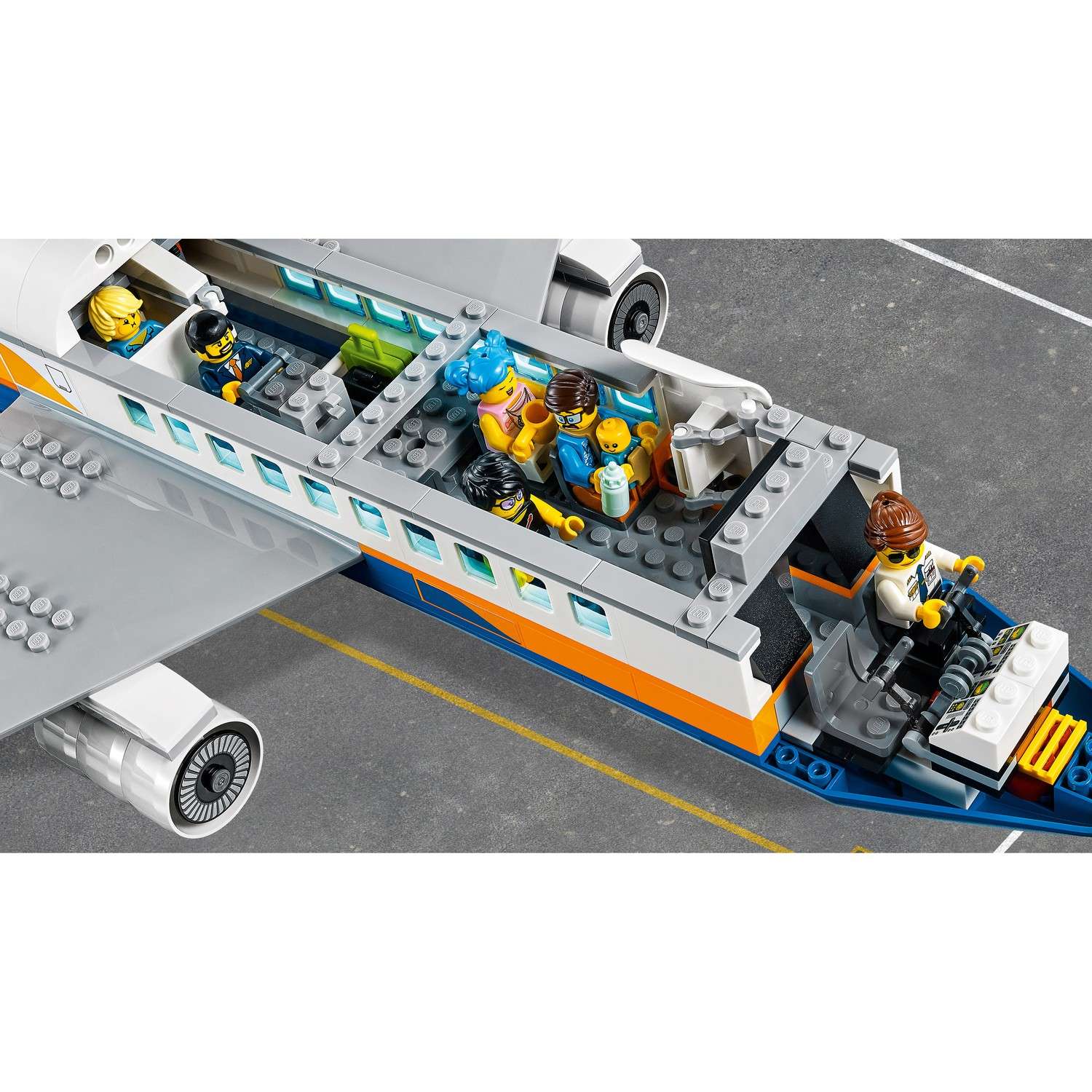 Конструктор LEGO City Пассажирский самолёт 60262 - фото 15