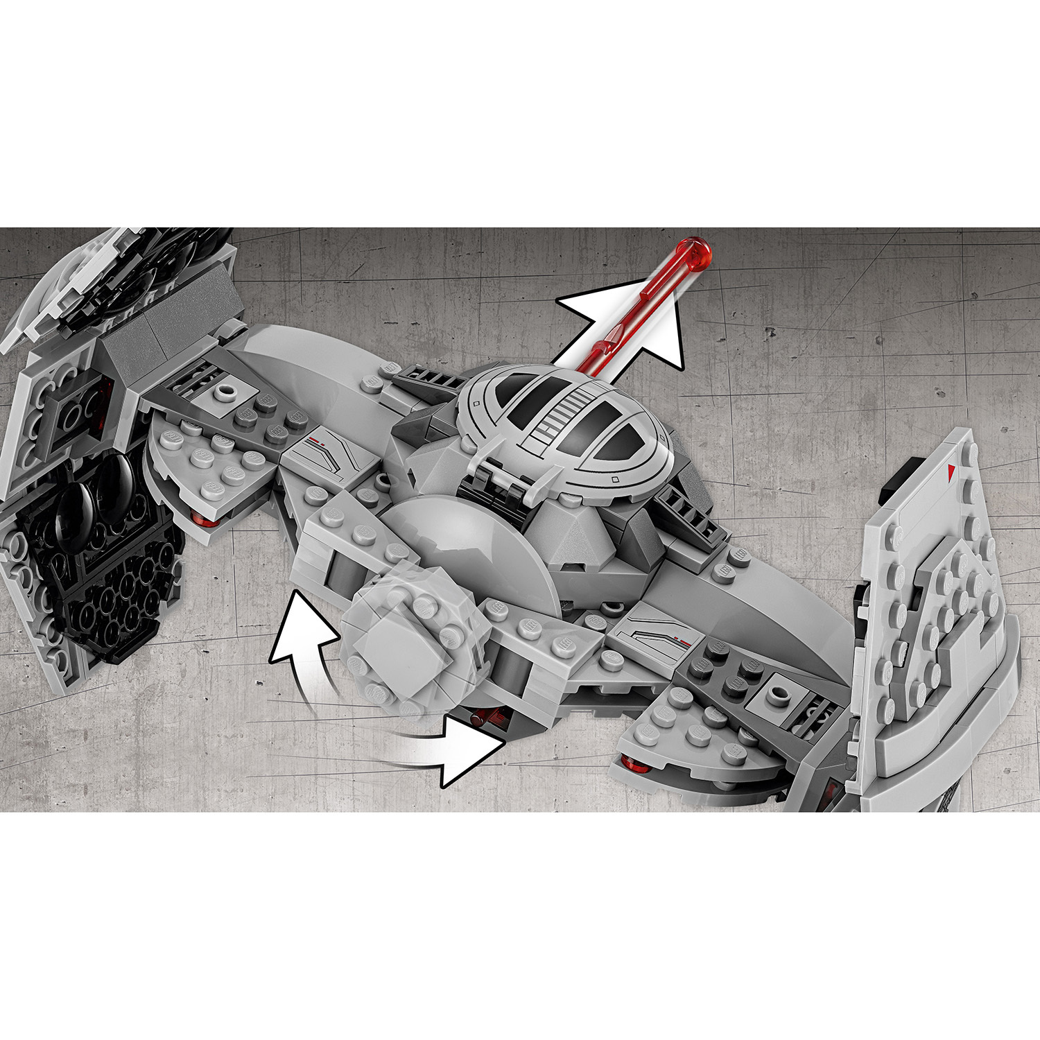 Конструктор LEGO Star Wars TIE Advanced Prototype блочный - фото 7