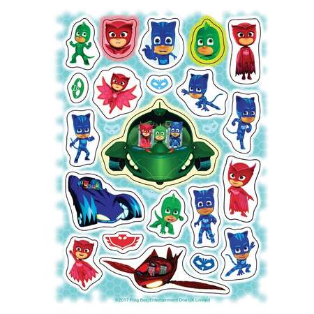 Набор наклеек PJ masks Герои в масках. 100 шт (оранжевый)